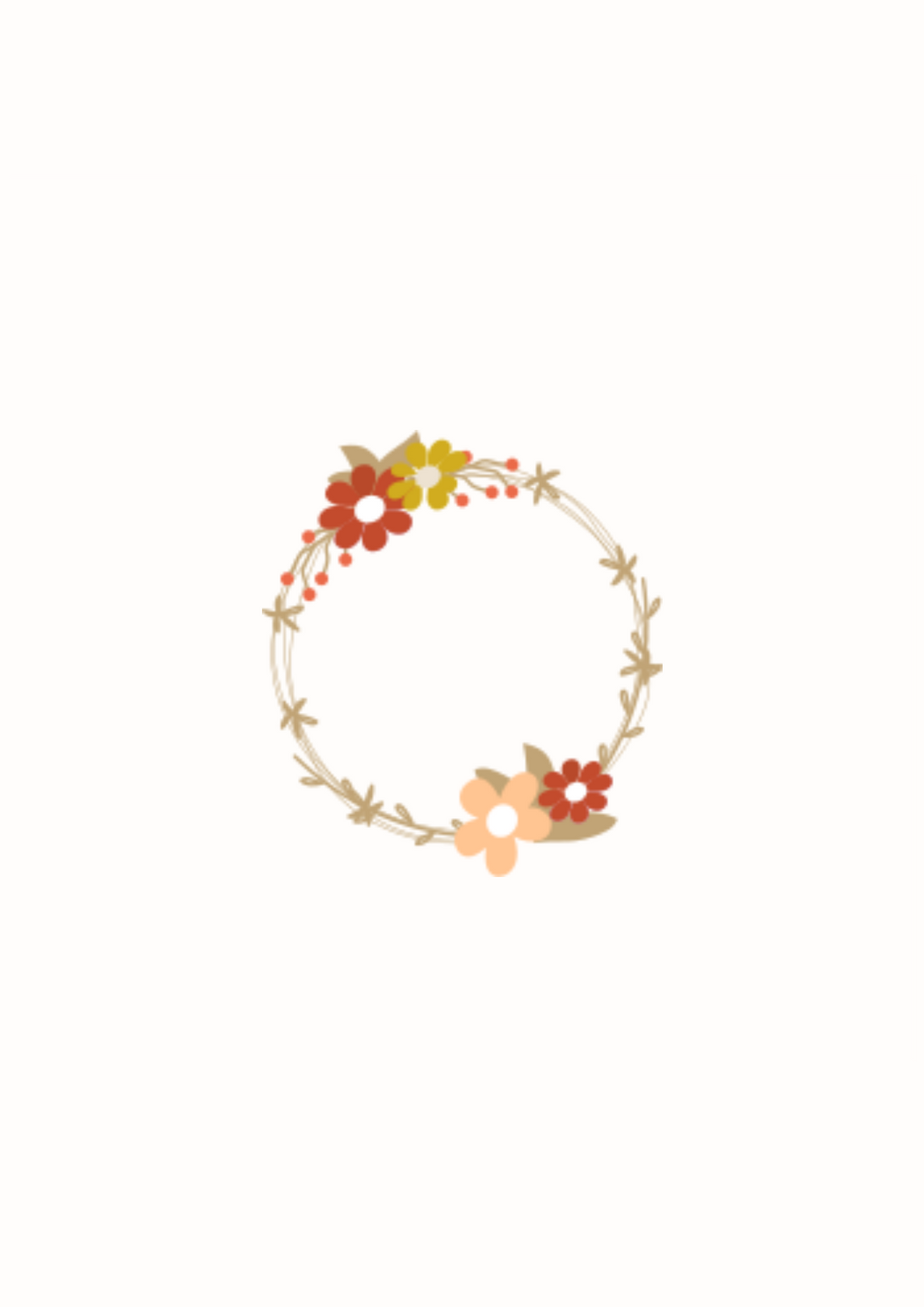 Couronne de fleurs personnalisée - enfant