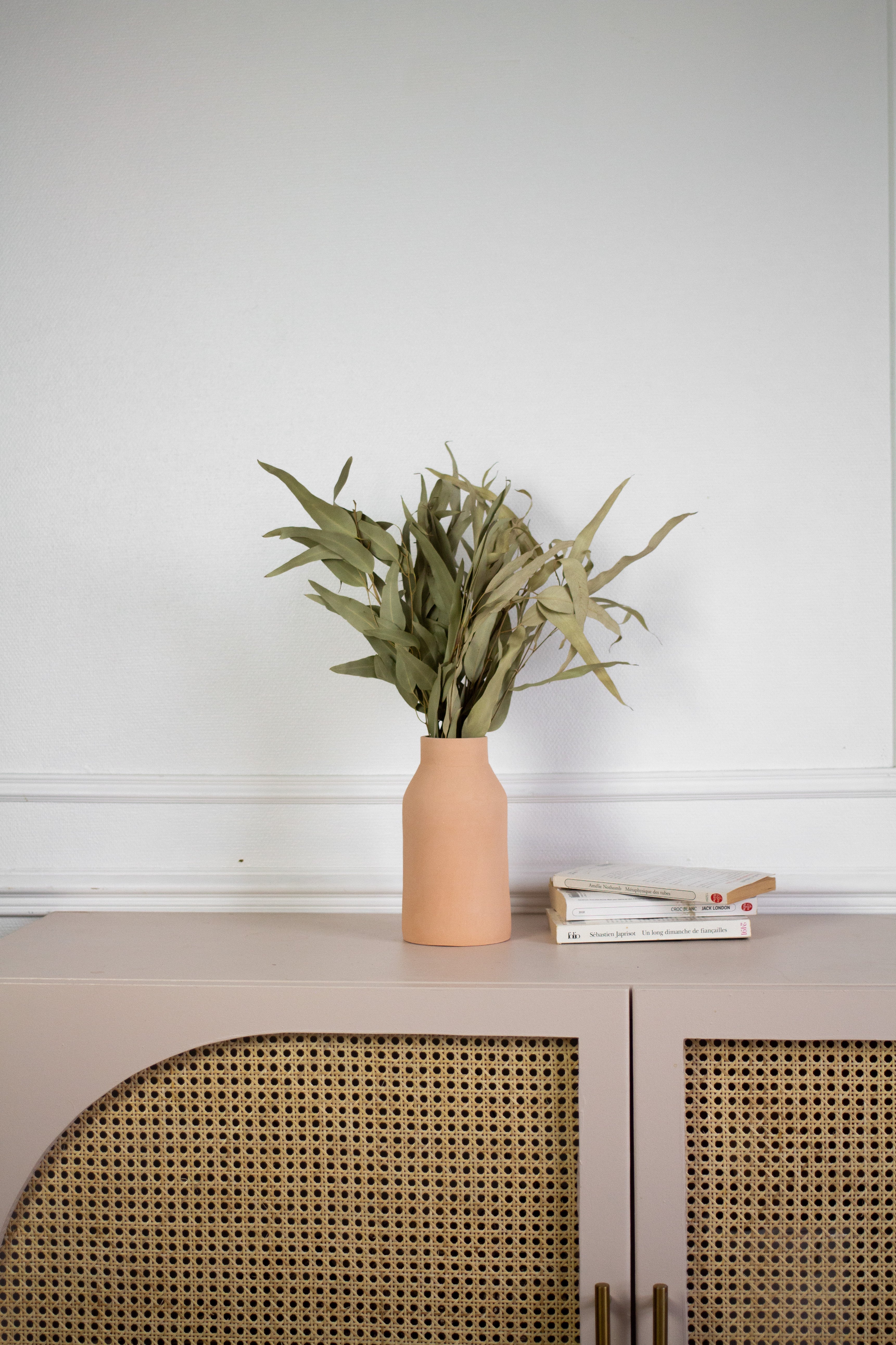 Vase céramique rose