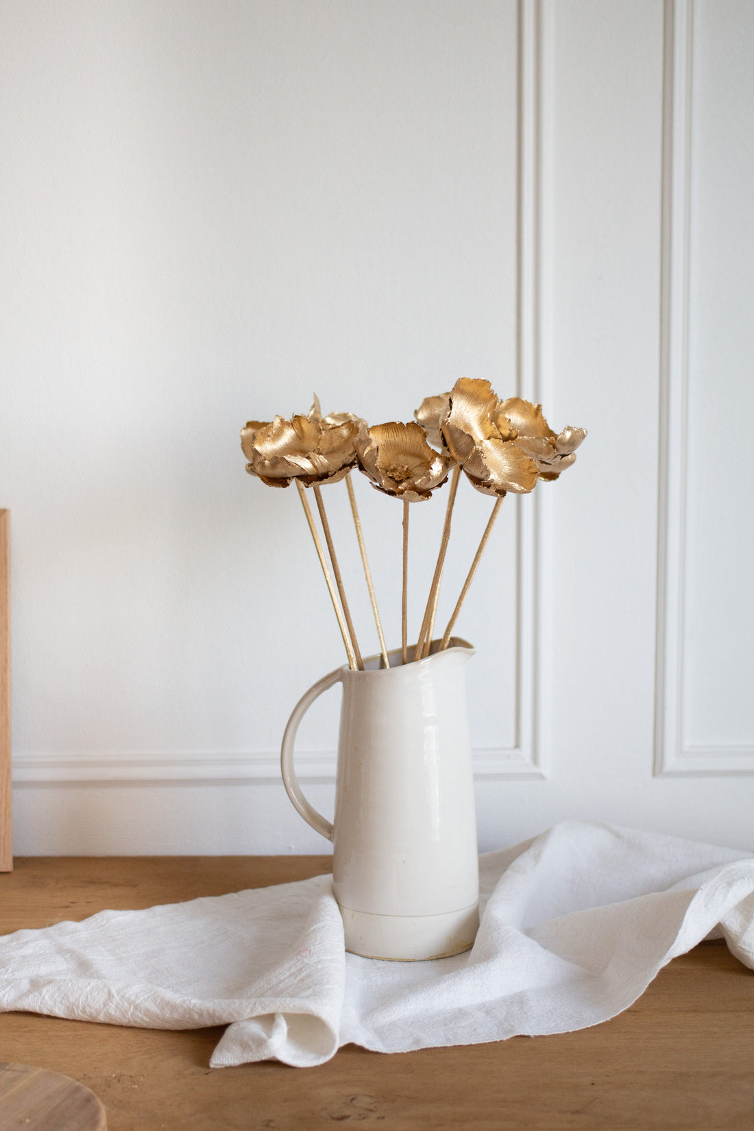 Botte de fleurs séchées dorées