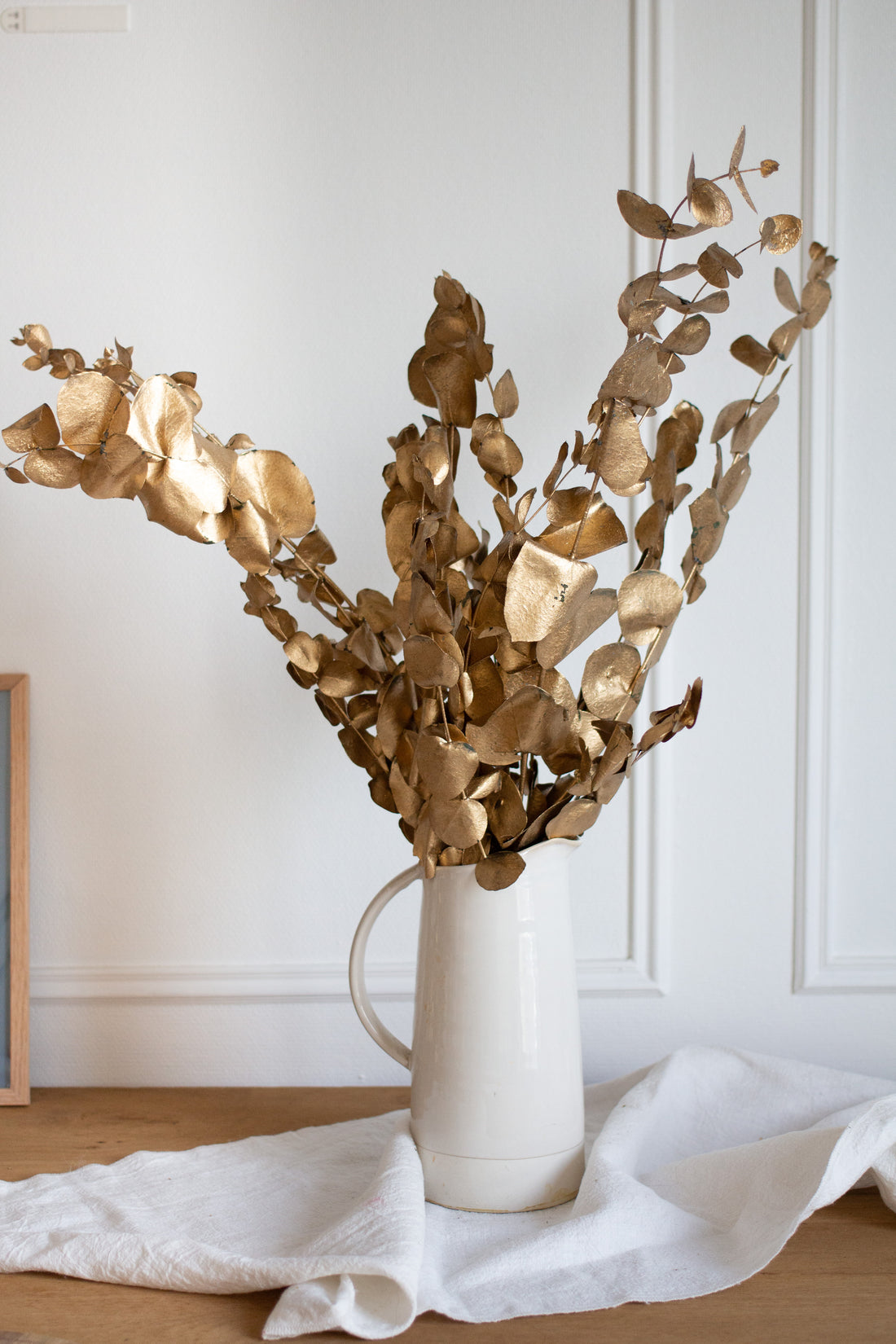 Botte de fleurs séchées dorées