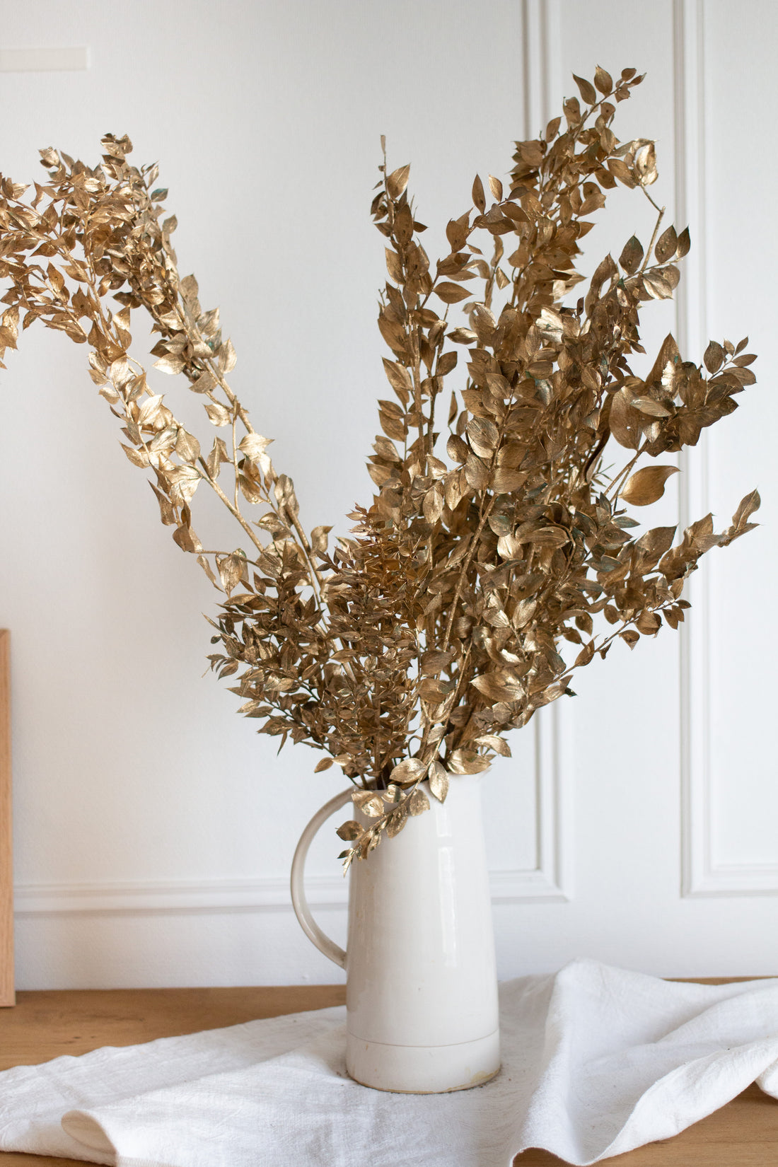 Botte de fleurs séchées dorées