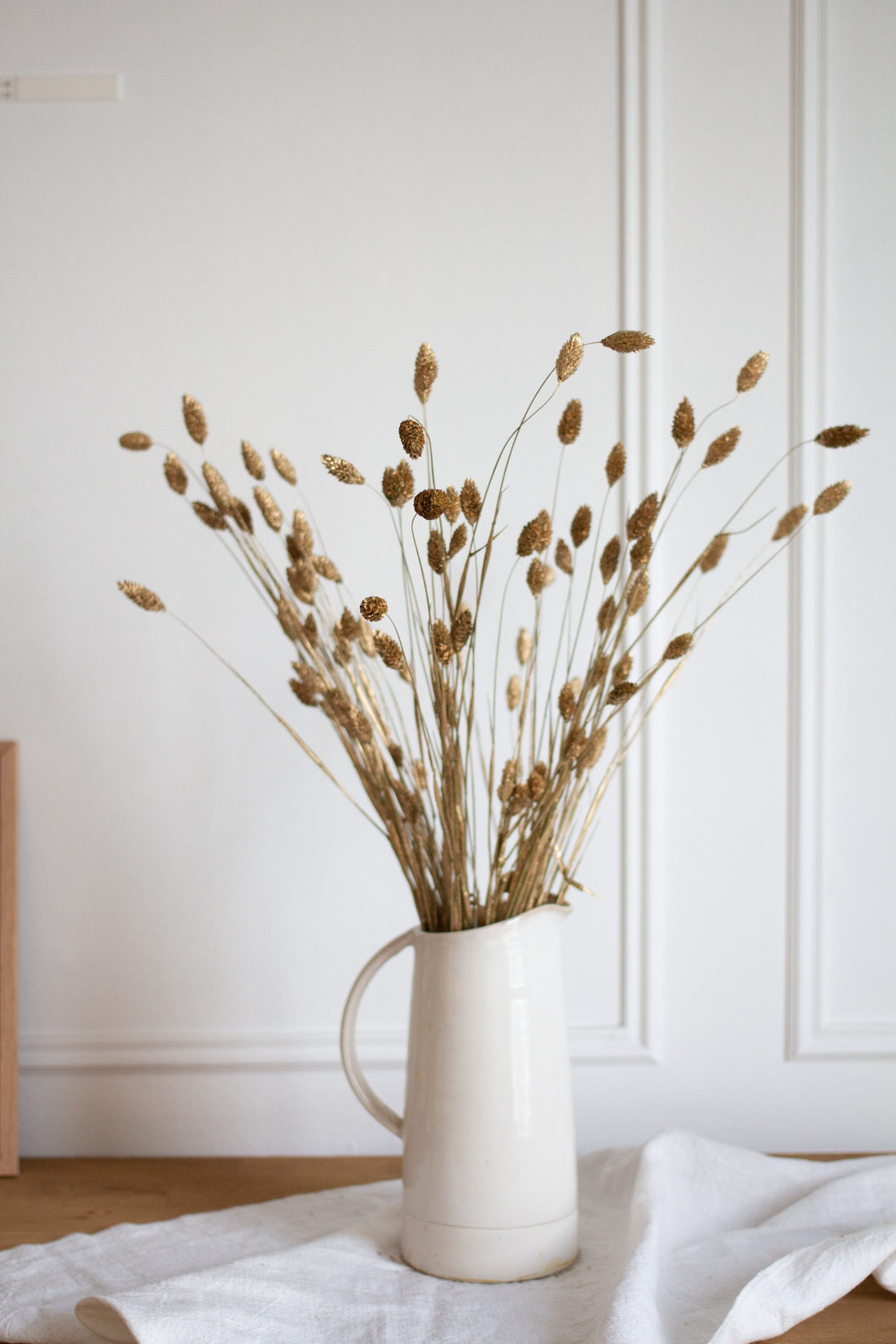 Botte de fleurs séchées dorées